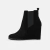 Anna Field Leather Winter Boot - Bottines À Talons Hauts - Black