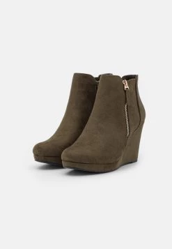 Bottines À Plateau - Khaki -Anna Field Chaussure 27f3ff99d2fb4babbdf96ca6e72200cd