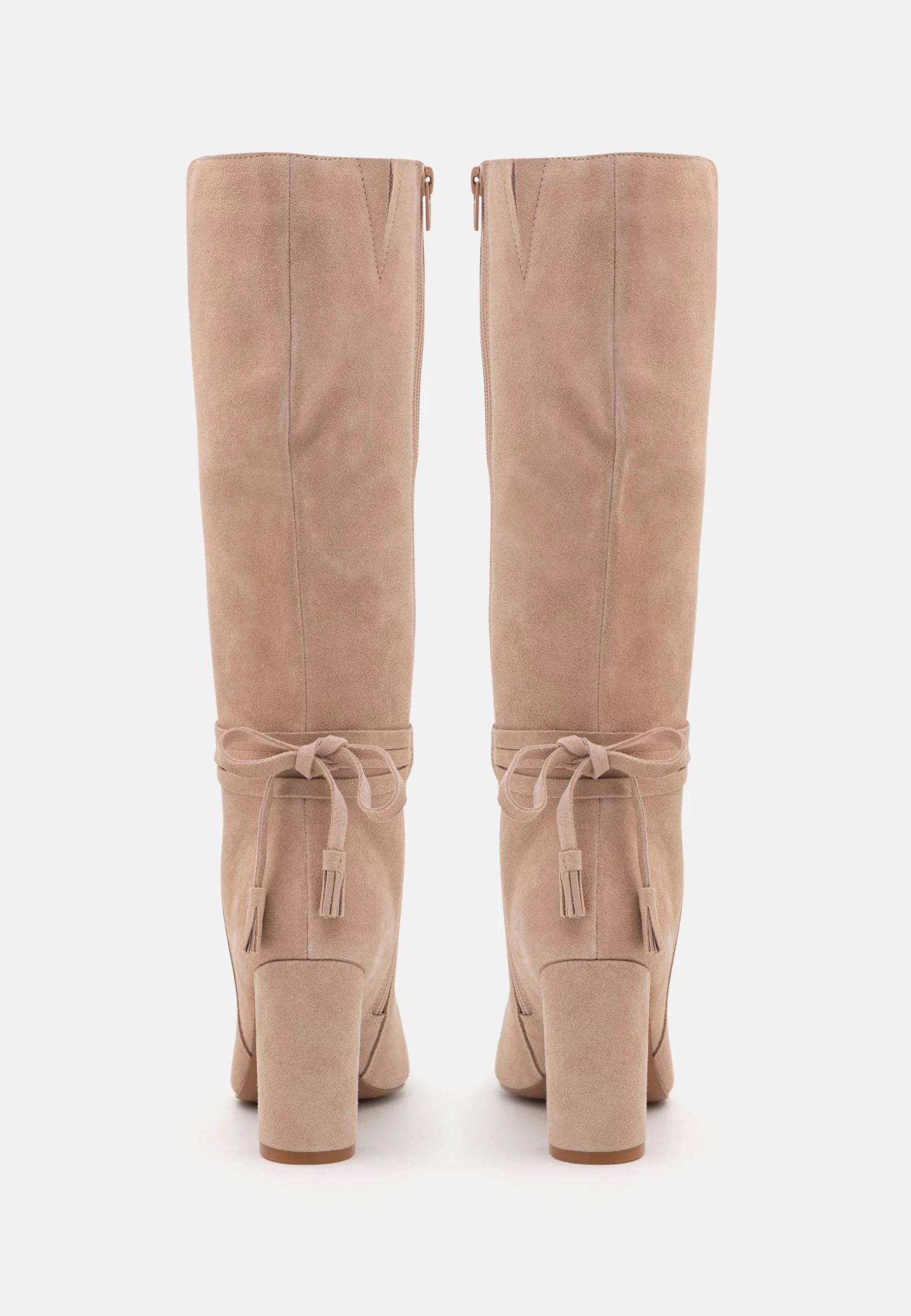 Leather - Bottes À Talons Hauts - Beige 4 Leather - Bottes À Talons Hauts - Beige – Image 4