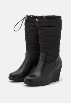 Anna Field Winter Boot - Bottes Compensées - Black -Anna Field Chaussure 44f1f15ed24b4bfe99b85edd67ffe9ed