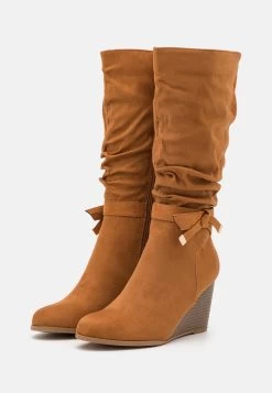 Anna Field Bottes Compensées - Cognac -Anna Field Chaussure 495d5be1137e42ae81b394ef9cfff13c