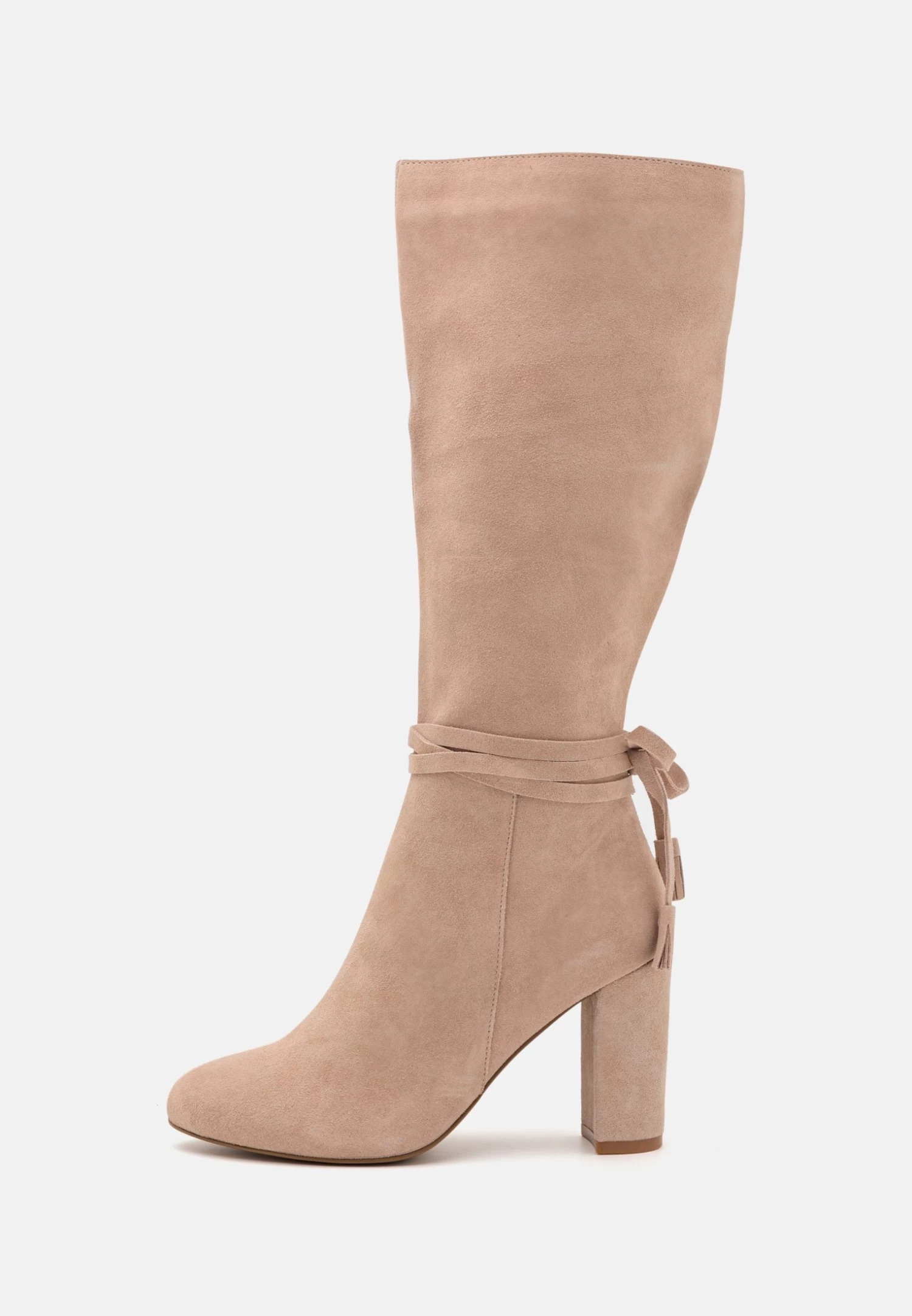 Leather - Bottes À Talons Hauts - Beige 2 Leather - Bottes À Talons Hauts - Beige – Image 2