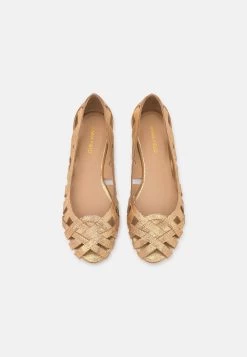 Anna Field Leather - Ballerines À Bout Ouvert - Gold -Anna Field Chaussure 5ed49c51e4074e6f90688af78276e003