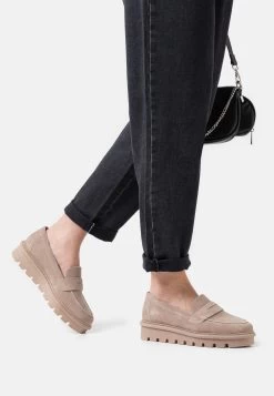 Comfort Leather - Mocassins - Taupe