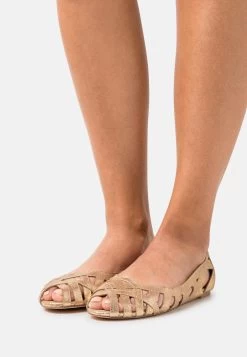 Anna Field Leather - Ballerines À Bout Ouvert - Gold -Anna Field Chaussure 86d5b642946c46a390f54ca2a47c457e
