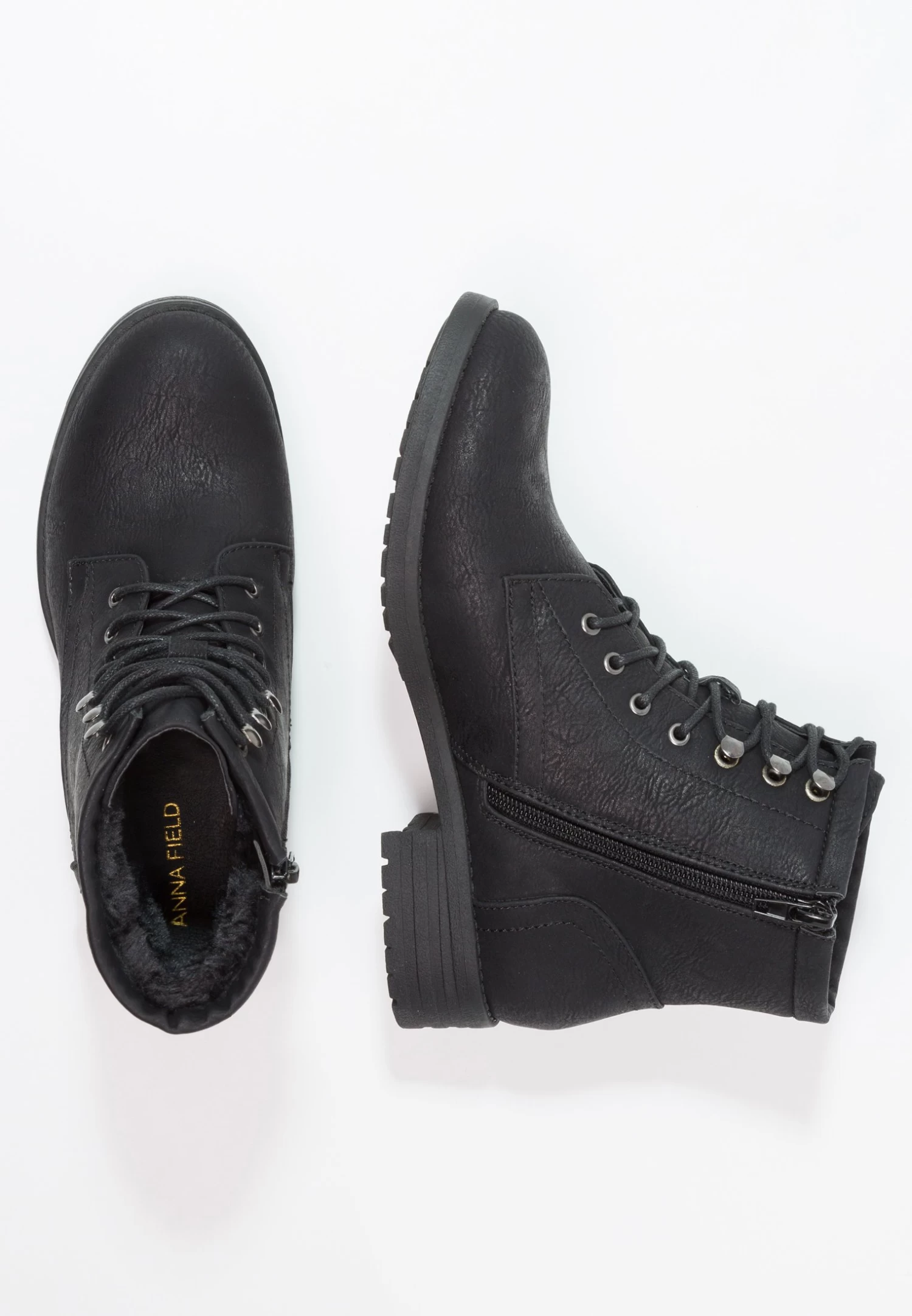 Anna Field Winter Boot - Bottines À Lacets - Black 3 Anna Field Winter Boot - Bottines À Lacets - Black – Image 3