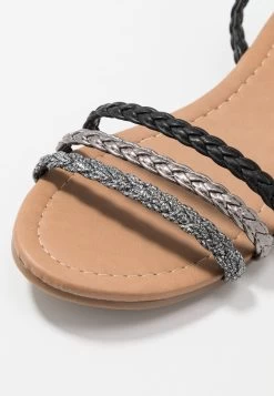 Anna Field Sandales - Black/Silver -Anna Field Chaussure 8c92fe9e410f446bab008ffadf884aad