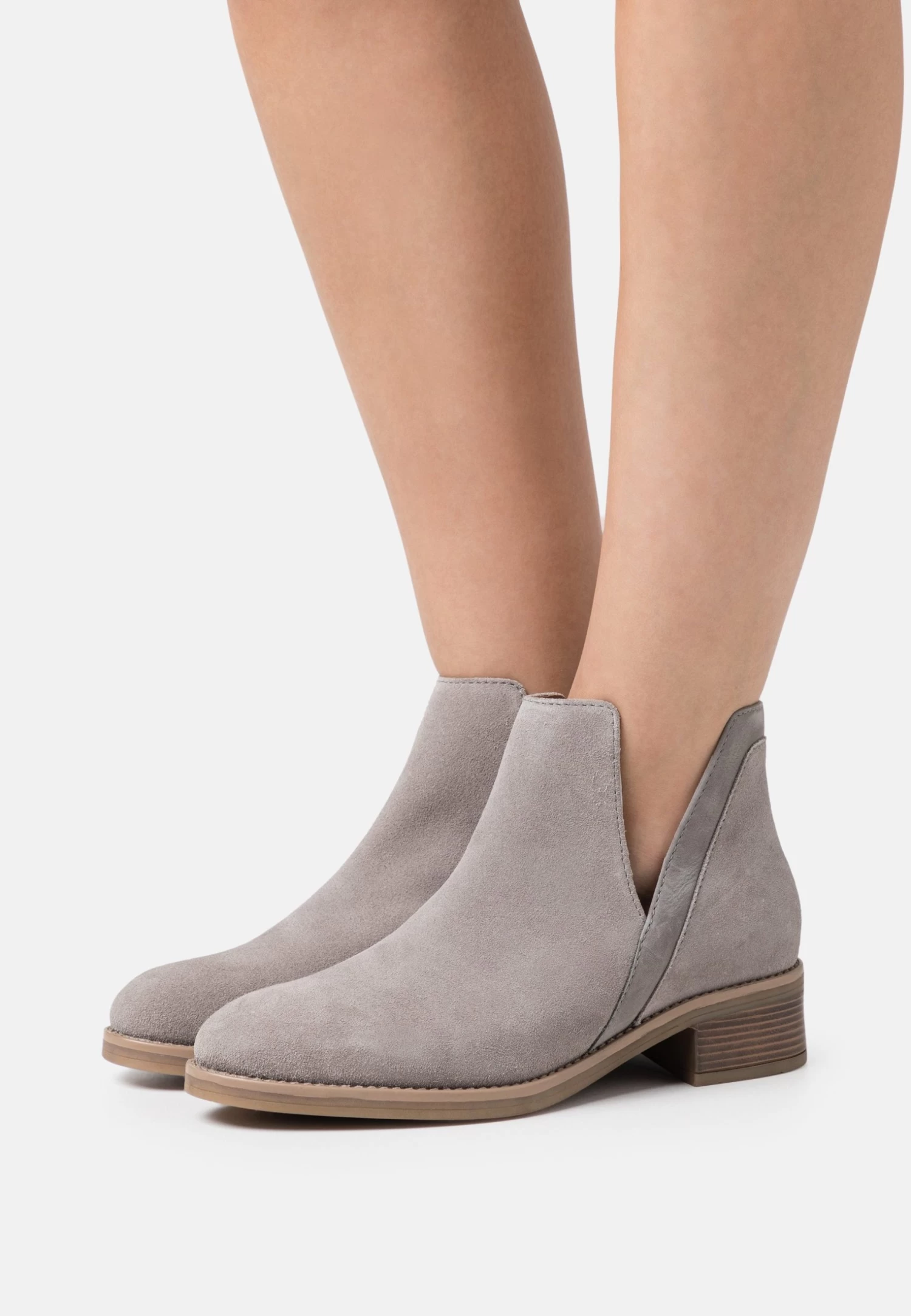 Anna Field Leather - Boots À Talons - Grey 1 Anna Field Leather - Boots À Talons - Grey