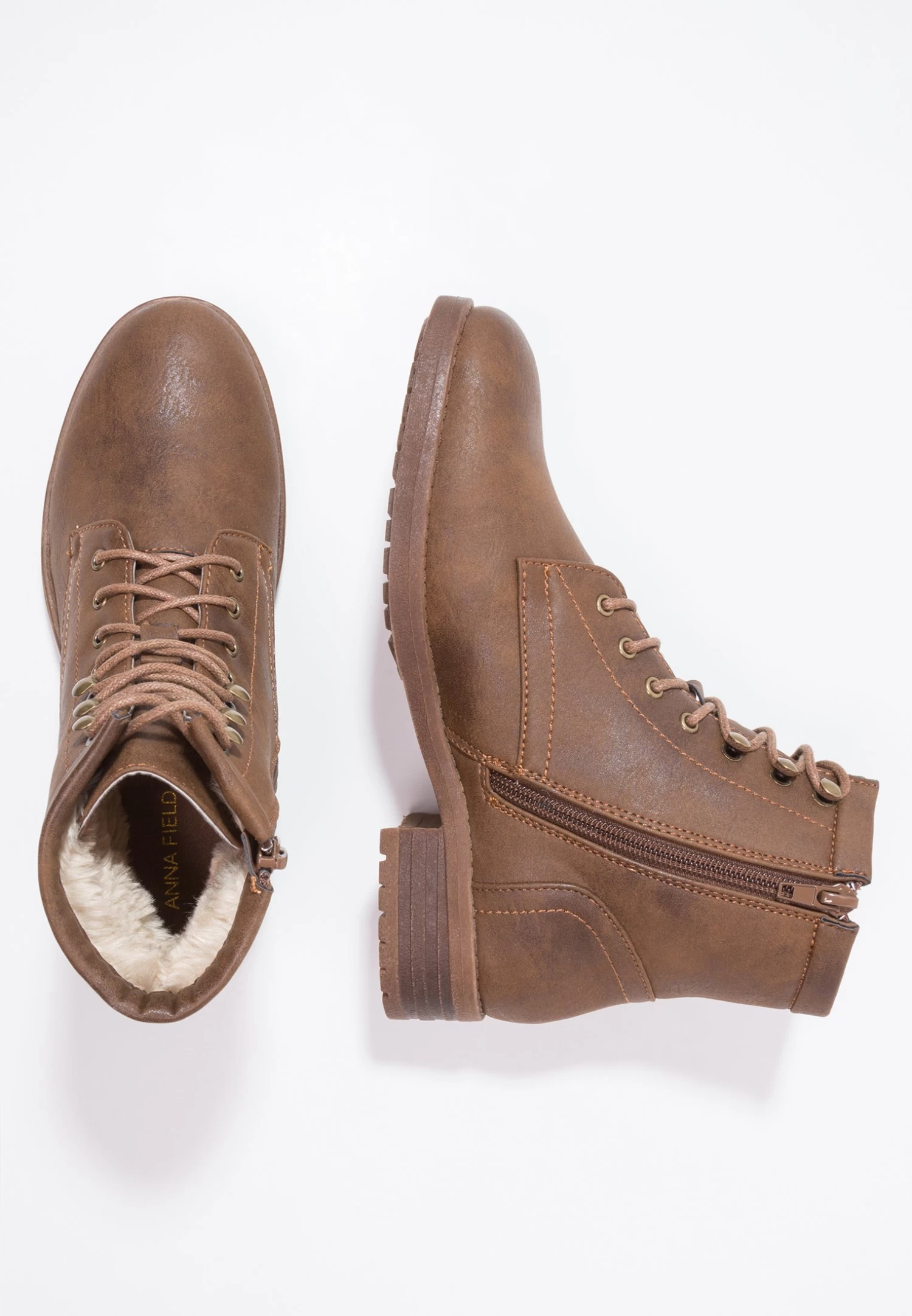 Anna Field Winter Boot - Bottines À Lacets - Coffee 3 Anna Field Winter Boot - Bottines À Lacets - Coffee – Image 3