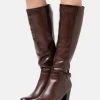 Anna Field Bottes À Talons Hauts - Dark Brown
