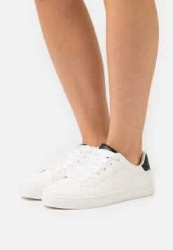 Anna Field Baskets Basses - White/Black